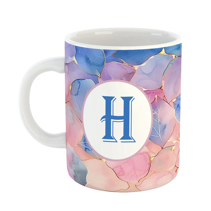 ماگ پادآفرین مدل فانتزی طرح حرف H کد 24