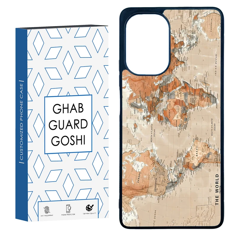 کاور قاب گارد گوشی طرح نقشه کد TPU-081 مناسب برای گوشی موبایل شیائومی Poco F5 / Redmi Note 12 Turbo