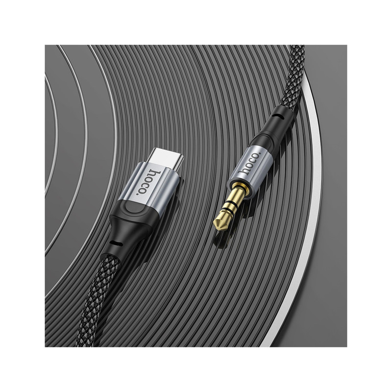 خرید و قیمت کابل تبدیل USB-C به جک 3.5 میلی متری هوکو مدل UPA26 طول 1 متر