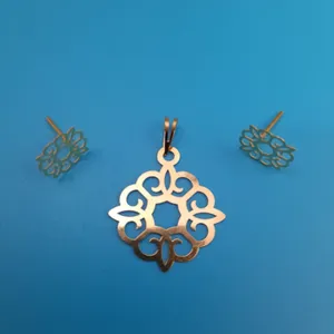 نیم  ست طلا 18 عیار زنانه گالری یارطلا کد MS01-2