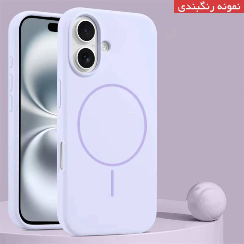 کاور عمو قاب مدل سیلیکونی پاک کنی مگ سیف دار مناسب برای گوشی موبایل اپل iPhone 12 / iPhone 12 Pro