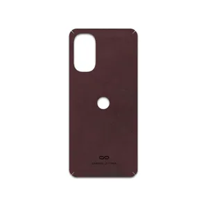 MAHOOT Matte-Dark-Brown-Leather Cover Sticker for Motorola Moto G52