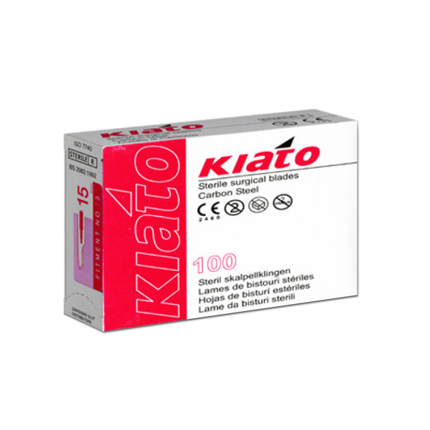 تیغ استریل کیاتو شماره 15 بسته 100 عددی