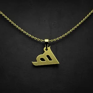 گردنبند طلا 18 عیار زنانه مدوپد مدل حرف ه کد I2-1-1651