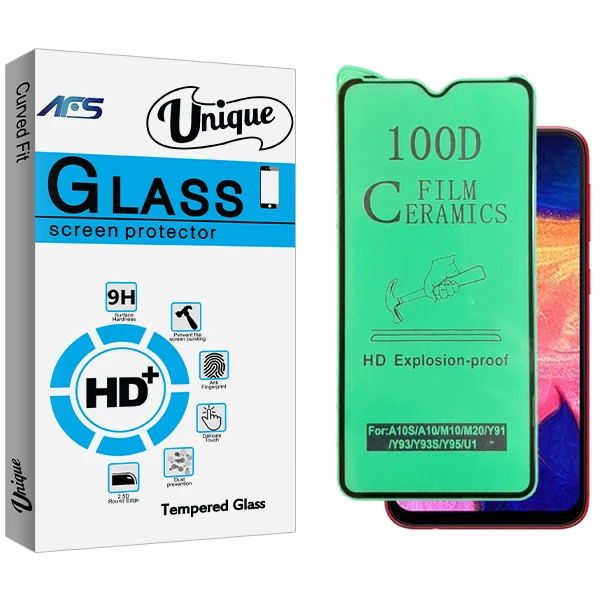 محافظ صفحه نمایش سرامیکی ای اف اس مدل Unique Glass مناسب برای گوشی موبایل سامسونگ Galaxy A10