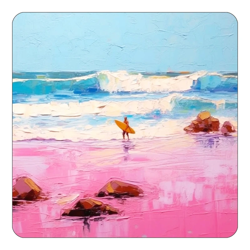 مگنت کاکتی طرح نقاشی رنگ روغن مدل mp70171