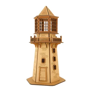 ساختنی 84 تکه مدل ماکت چوبی فانوس دریایی کد M227