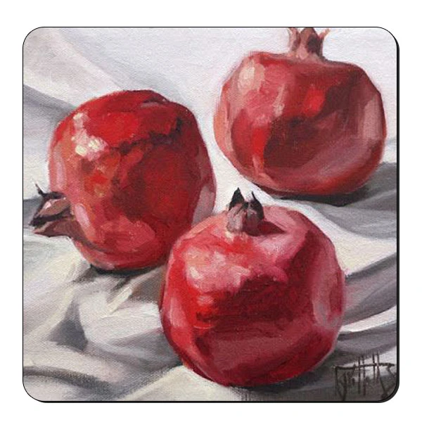 زیر لیوانی طرح انار کد nzl486