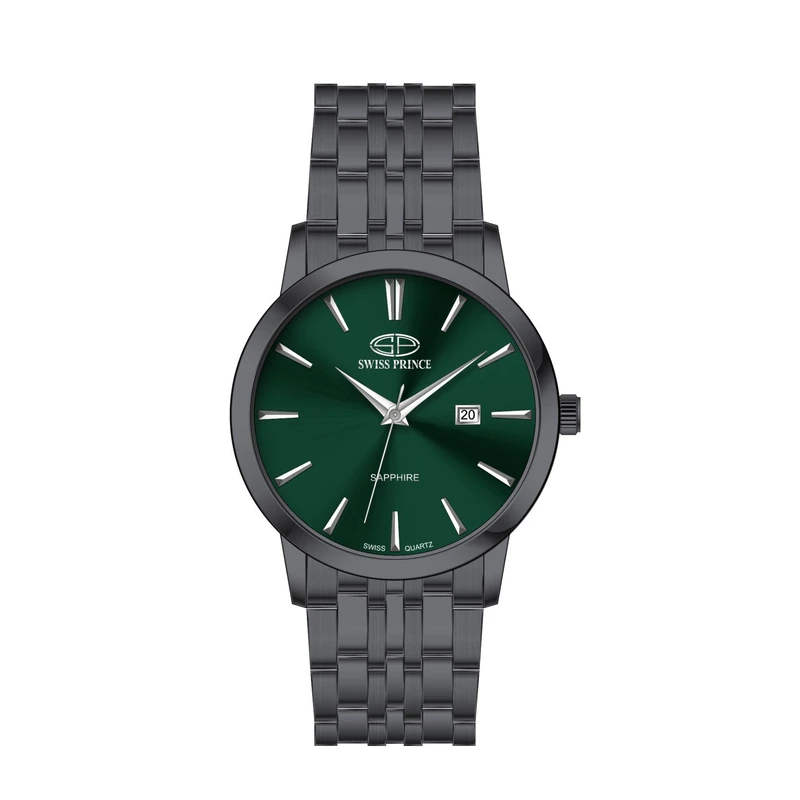 ساعت مچی عقربه‌ای کوارتز مردانه سوئیس پرینس مدل SP2026G.20.6