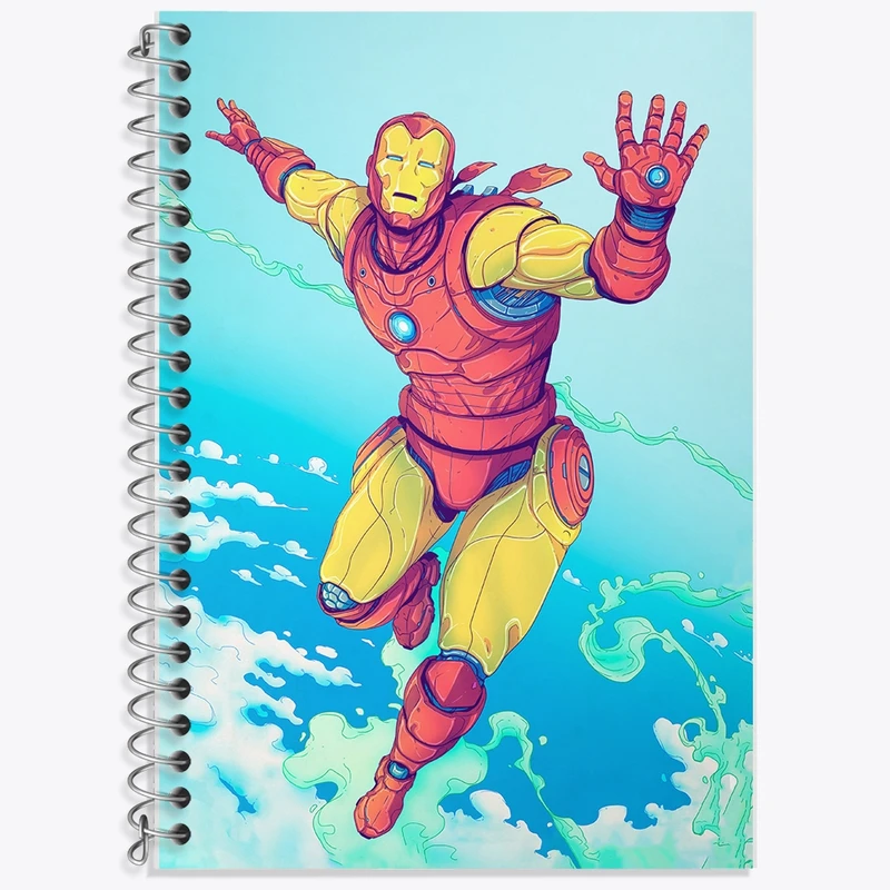 دفتر لغت 50 برگ خندالو طرح Iron Man کد F228