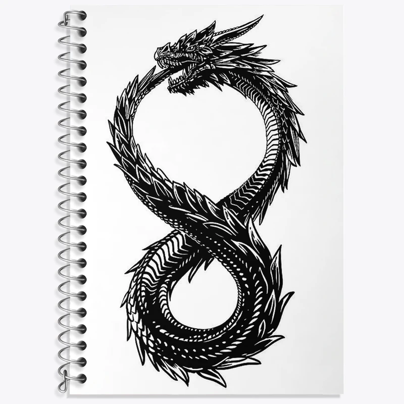 دفتر لغت 50 برگ خندالو طرح بازی اسکایریم (Skyrim) کد 32761