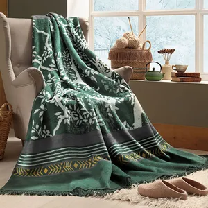 پتو ازدیلک مدل Olive Yesil دو نفره سایز 180x220 سانتی متر