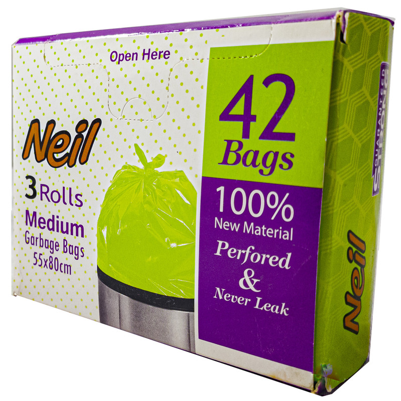 کیسه زباله نیل کد 002 سه رول 42 عددی