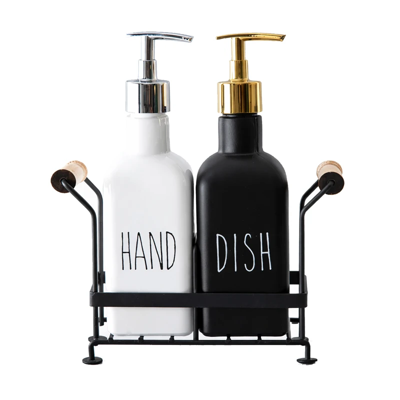 مخزن مایع ظرفشویی رو میزی مدل دیانا کد 920 مجموعه دو عددی به همراه استند