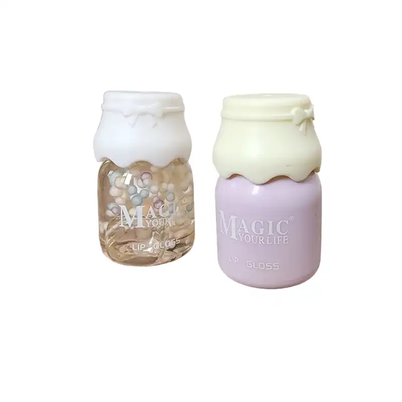 رژ لب مایع مجیک مدل شیشه شیر کد 416 به همراه برق لب مجیک