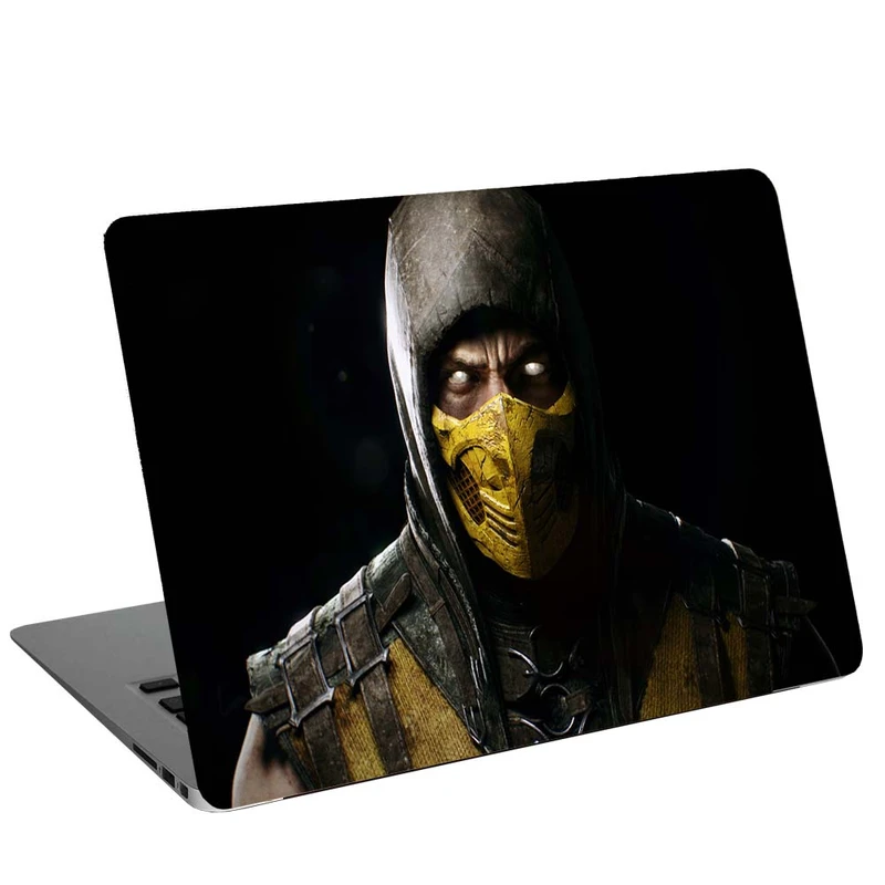 استیکر لپ تاپ طرح Mortal Kombat X Scorpion کد C-135 مناسب برای لپ تاپ 15.6 اینچ