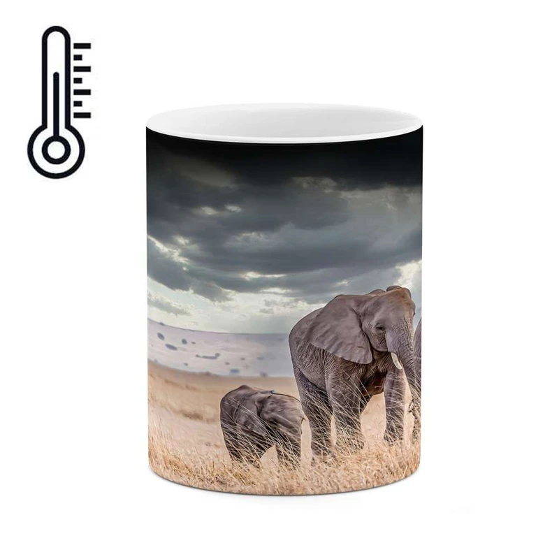 ماگ حرارتی کاکتی مدل فیل کد mgh16040