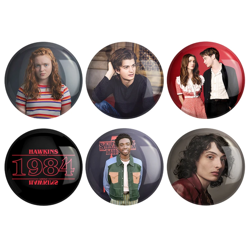  مگنت خندالو طرح سریال استرنجر تینگز Stranger Things کد 1111B مجموعه 6 عددی