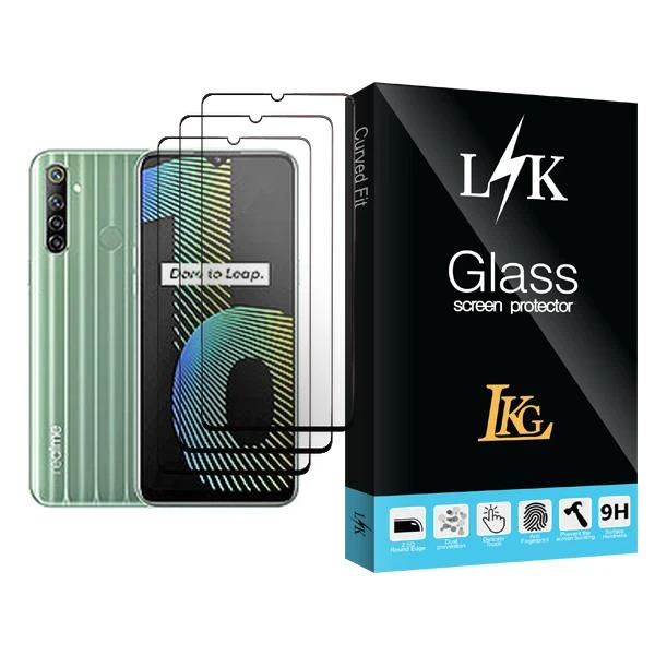 محافظ صفحه نمایش ال کا جی مدل LK Glass MIX003 مناسب برای گوشی موبایل ریلمی Narzo 10 بسته سه عددی