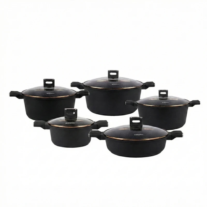 سرویس قابلمه گرانیتی 10 پارچه سوناشی مدل SCW-510