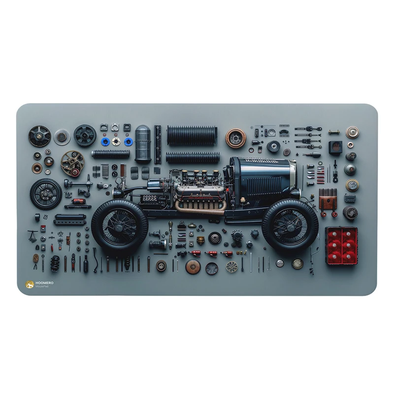 ماوس پد هومرو مدل MX2286 طرح ماشین کلاسیک 