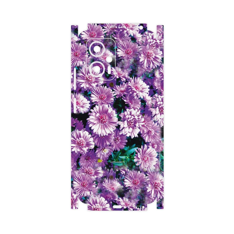 برچسب پوششی ماهوت مدل Purple_Flower-FullSkin مناسب برای گوشی موبایل شیائومی Poco X4 GT