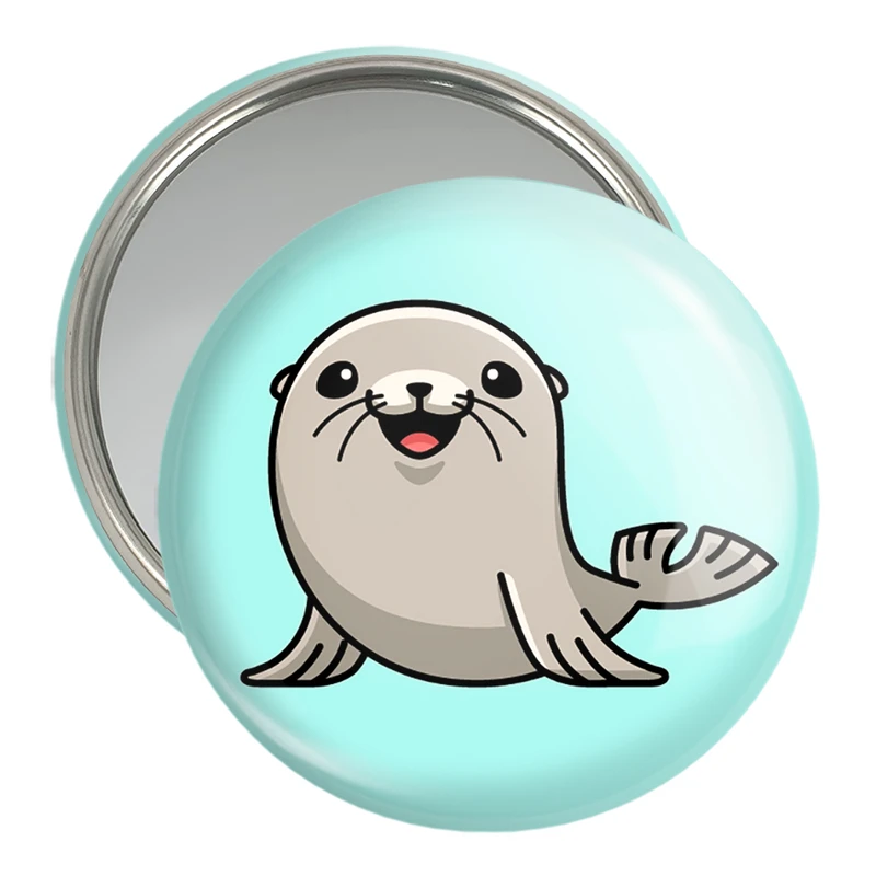 آینه جیبی خندالو مدل حیوانات آبزی شیر دریایی کد 28157