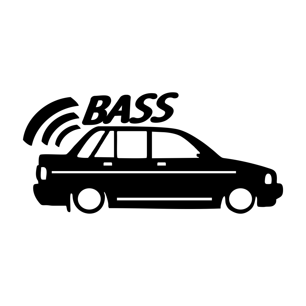 برچسب بدنه خودرو طرح ماشین BASS کد MT-B393 مناسب برای پراید
