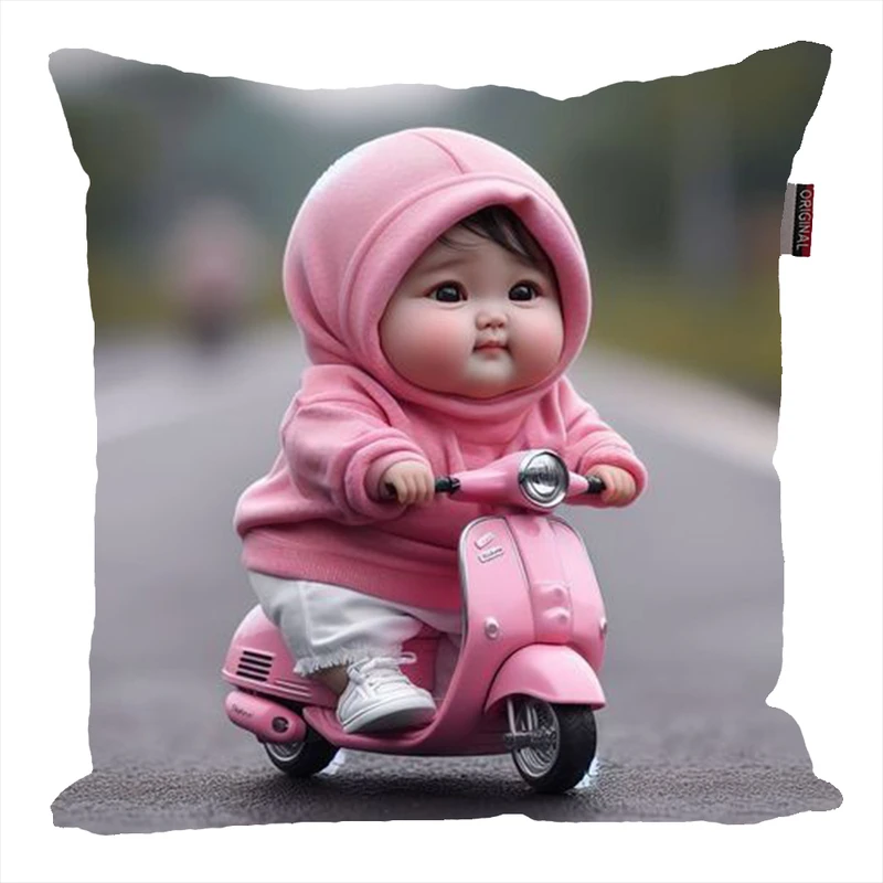 کوسن ناریکو مدل فانتزی طرح دختر کد 04821