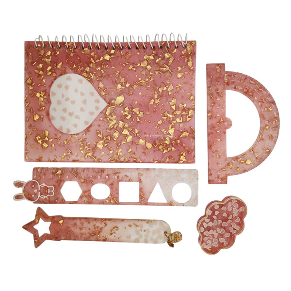 بسته لوازم تحریر مدل رزین کد 0022 مجموعه 5 عددی