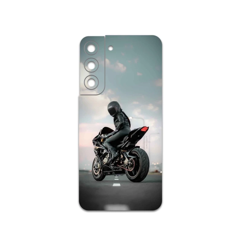 برچسب پوششی ماهوت مدل Motorcycling مناسب برای گوشی موبایل سامسونگ Galaxy S22 5G