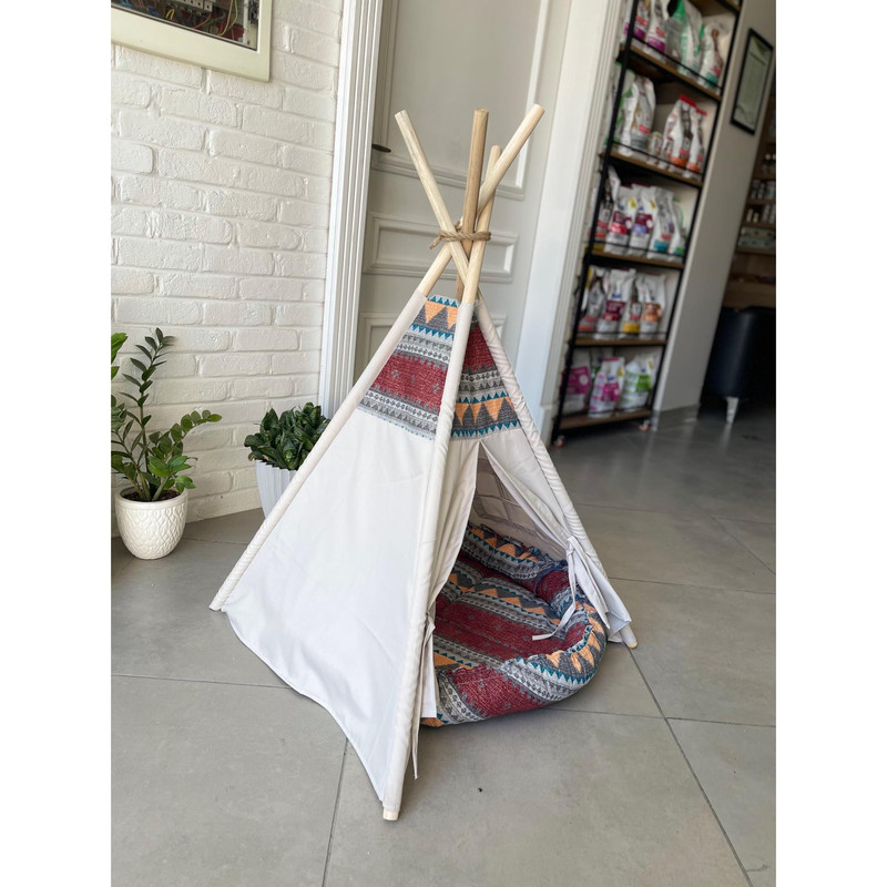 جای خواب سگ و گربه مدل چادر سرخپوستی کد ۰۹۸