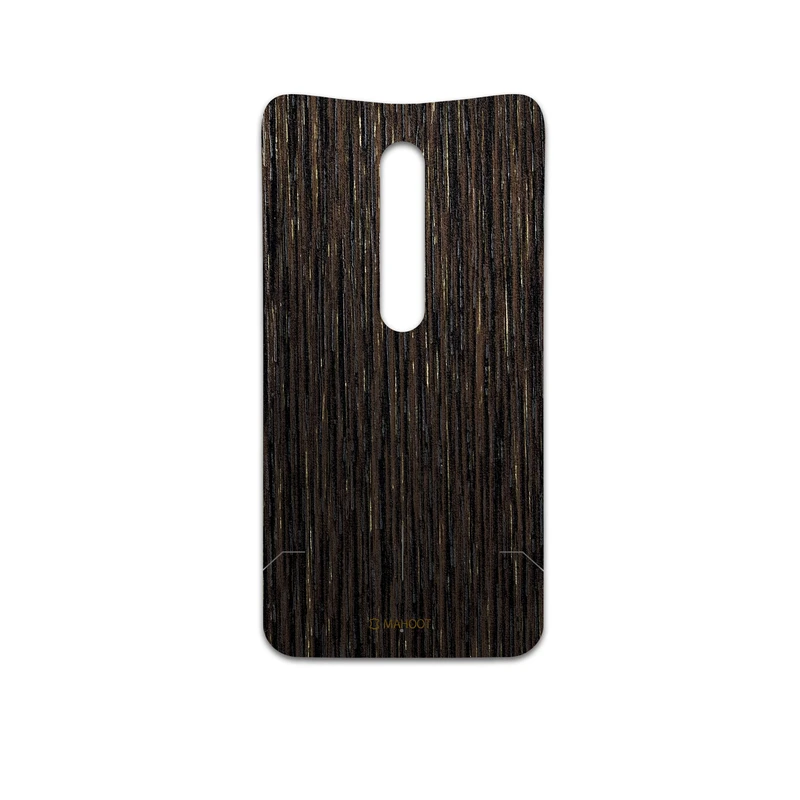برچسب پوششی ماهوت مدل Dark-Gold-Stripes-Wood مناسب برای گوشی موبایل موتورولا Moto X Style