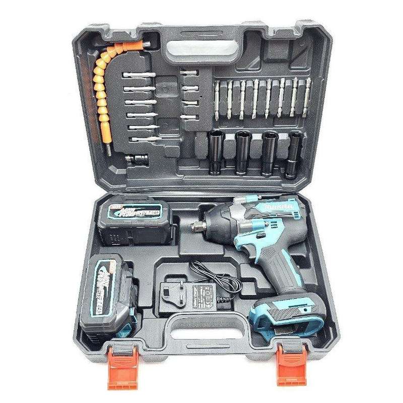 آچار بکس سوپر صنعتی شارژی باس مدل 148V مجموعه 28 عددی