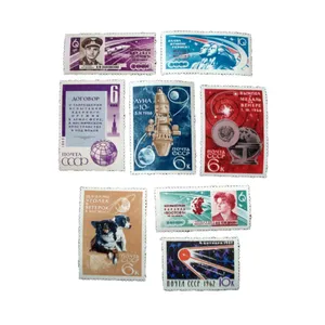 تمبر یادگاری مدل فضایی روسیه کد DS4556 مجموعه 8 عددی