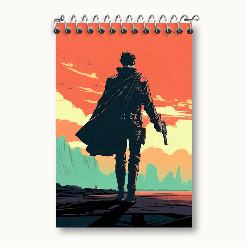 دفتر یادداشت 50 برگ خندالو مدل کابوی (Cowboy) کد F2672