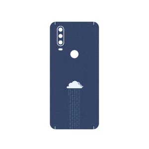 MAHOOT Minimal Data Cloud Cover Sticker for Motorola One Action