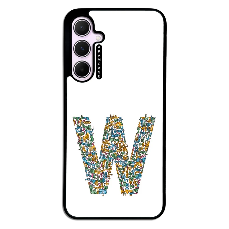 کاور آکام مدل AMC-WSGA35-ALPHADOODLEBET-23 مناسب برای گوشی موبایل سامسونگ Galaxy A35