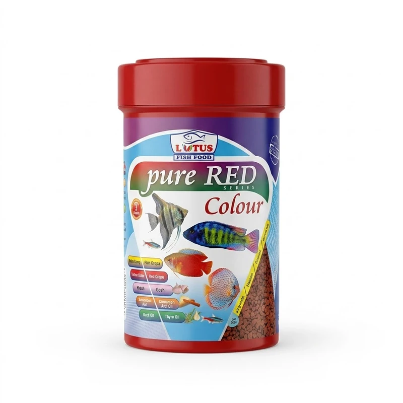 غذای ماهی لوتوس مدل Pure red وزن 35 گرم
