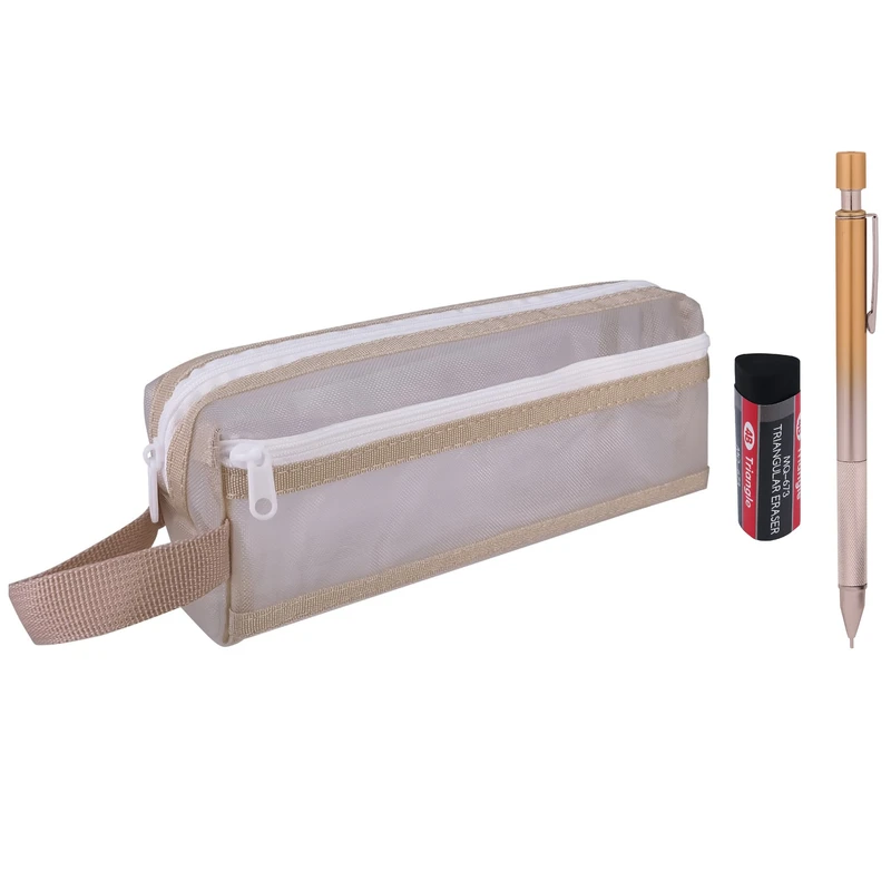 جامدادی مدل bluma_102 به همراه مداد نوکی و پاک کن