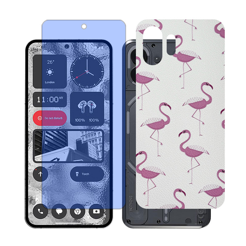 محافظ صفحه نمایش آنتی بلو گلس مدل Together مناسب برای گوشی موبایل ناتینگ 2 Phone به همراه برچسب پوششی پشت گوشی