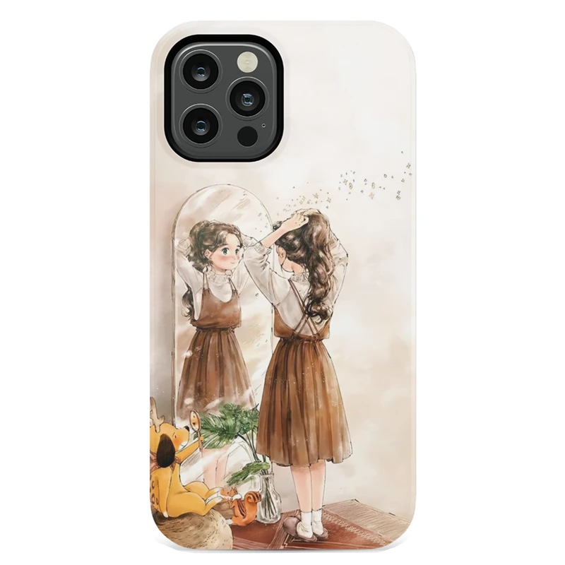 کاور طرح دختر کد DIMO-019 مناسب برای گوشی موبایل اپل  iphone 13 pro max