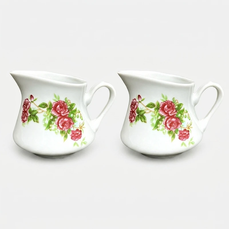 سس خوری چینی مرجان مدل گلسرخی کد 37 بسته 2 عددی