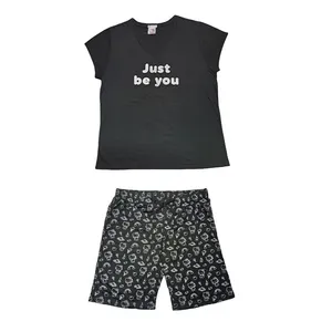 ست تی شرت و شلوارک زنانه مدل 9890