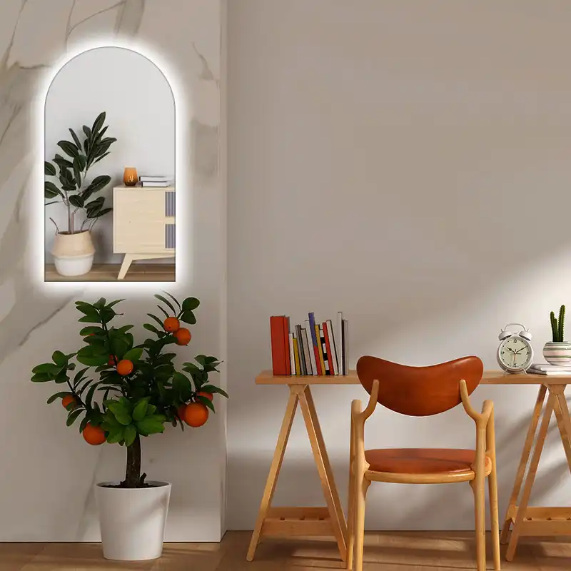 آینه تجسم طرح دفرمه بک لایت مدل دیانا