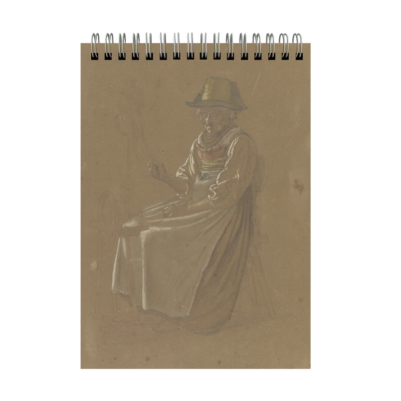 دفتر طراحی 60 برگ مدل طراحی فیگور نشسته کد a5-43