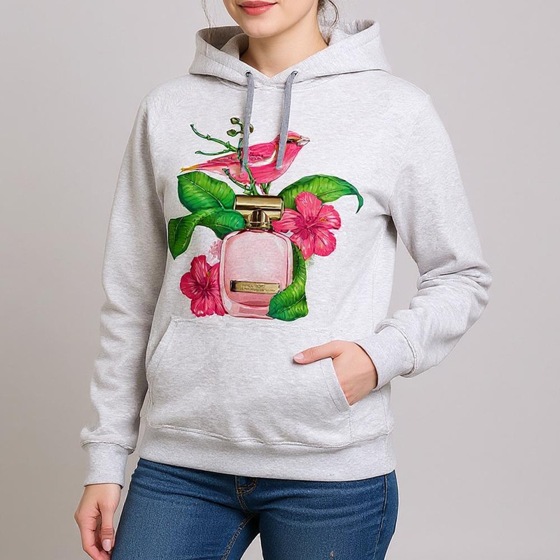 هودی زنانه مدل ادکلن وگنجشک A130