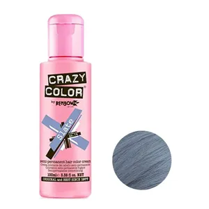 شامپو رنگ مو کریزی کالر مدل 74 رنگ طوسی سنگی رزگلد حجم 100 میلی لیتر