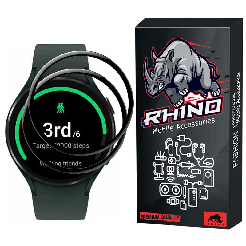 محافظ صفحه نمایش راینو مدل R-PMMA مناسب برای مچ بند هوشمند سامسونگ GALAXY Watch 4 44mm بسته 2 عددی