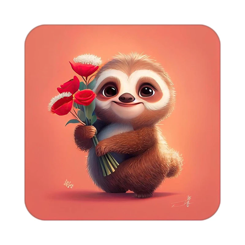 زیر لیوانی کاکتی طرح حیوانات کارتونی مدل mp28742